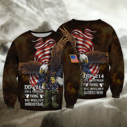 Dd-214 Veteran 3D Shirts For Men Women, Us Veteran Sweatshirt TO2777