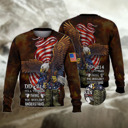 Dd-214 Veteran 3D Shirts For Men Women, Us Veteran Sweatshirt TO2777