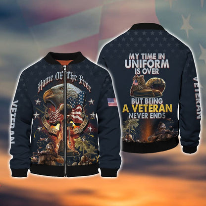 Veteran Home Of The Free Polo Shirts, Being Veteran Never End 3D Hoodie, Veteran Clothing 2022 TO2767