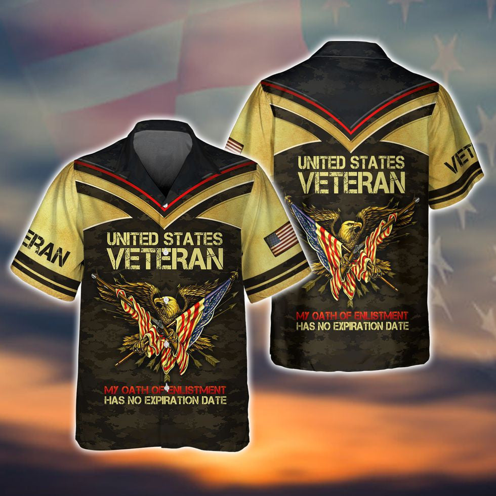 United States Veteran Shirts, 3D All Over Print Veteran Polo Shirt Short Sleeve, Best Gift For A Veteran TO2787