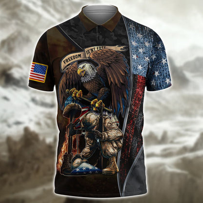 Freedom Isn'T Free United State Veteran 3D Shirts, Veteran American Eagle Design Clothing TO2778