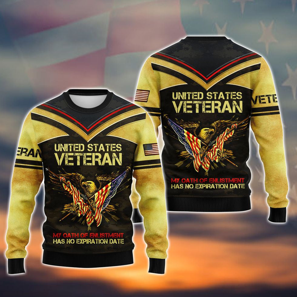 United States Veteran Shirts, 3D All Over Print Veteran Polo Shirt Short Sleeve, Best Gift For A Veteran TO2787