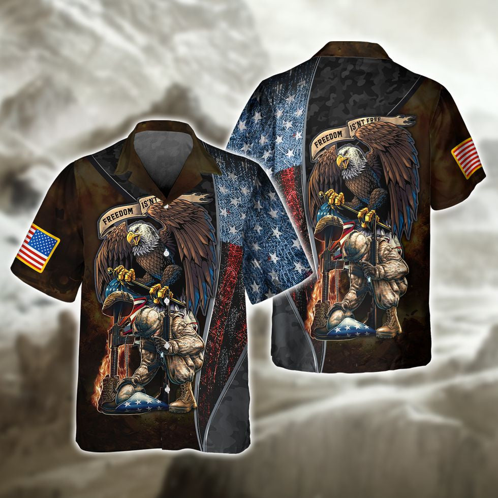 Freedom Isn'T Free United State Veteran 3D Shirts, Veteran American Eagle Design Clothing TO2778