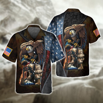 Freedom Isn'T Free United State Veteran 3D Shirts, Veteran American Eagle Design Clothing TO2778