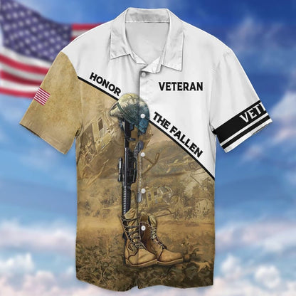 Honor The Fallen 3D Print On Shirt, Ugly Sweater For Veteran, Gift For Us Veteran TO2754