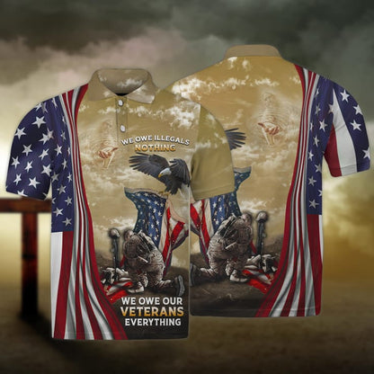 3D Veteran Shirt Men, We Owe Our Veterans Everything, Veteran Hoodie TO2756