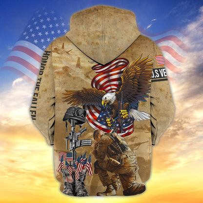 Us Veteran 3D All Over Print Shirt, Gift For Veteran TO2752