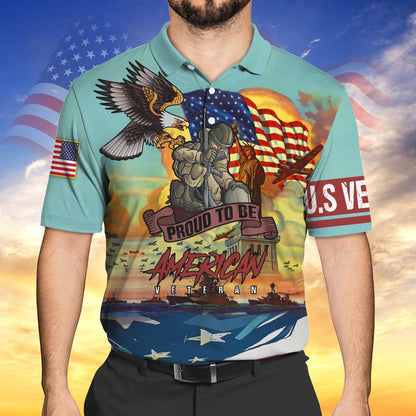 Proud To Be American Veteran Hawaii Shirt, Birthday Gift For Veteran TO2779