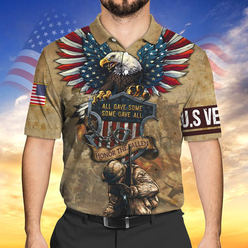 U.S Veteran All Gave Some Some Gave All 3D Print Hawaiian Shirt, Veteran Apparel TO2746