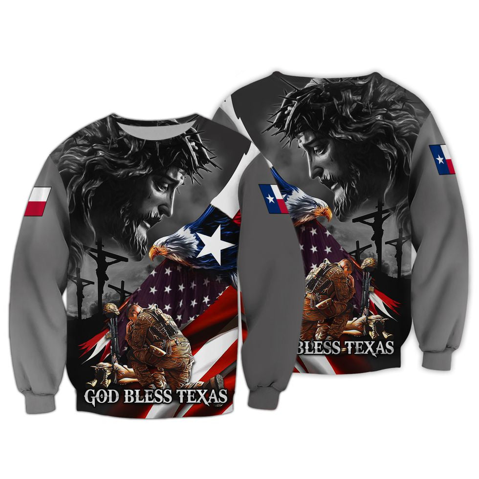 Veteran Texas Shirt, God Bless Texas Hoodie, Veteran Texas Polo Shirt Men Women TO2745