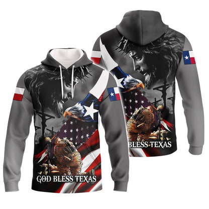 Veteran Texas Shirt, God Bless Texas Hoodie, Veteran Texas Polo Shirt Men Women TO2745