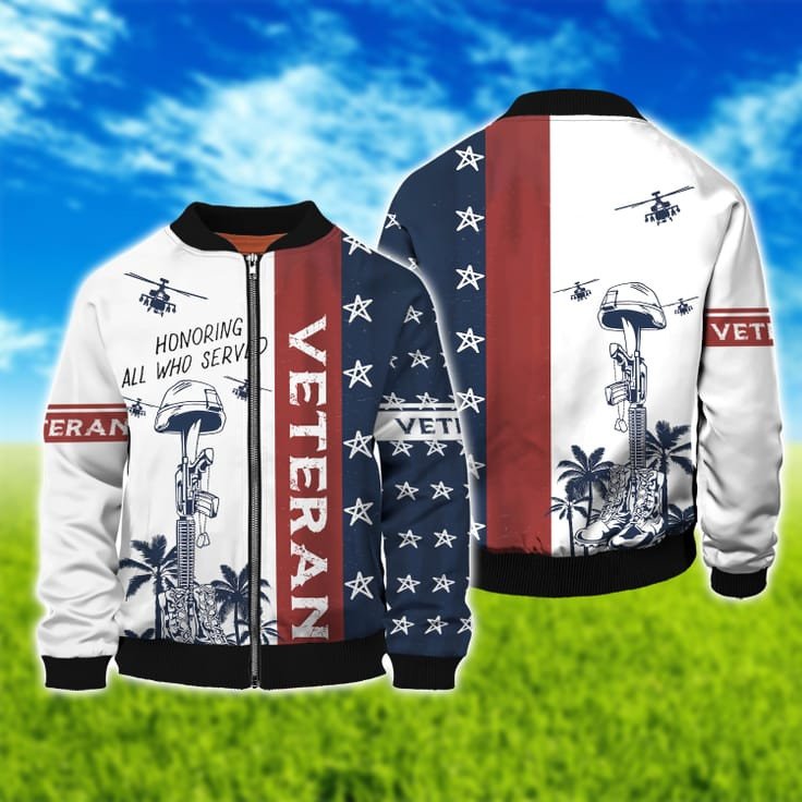 Honoring All Who Served Veteran Hawaiian Shirt, 3D Hoodie Veteran Pattern, Patriotic Veteran Gifts TO2751