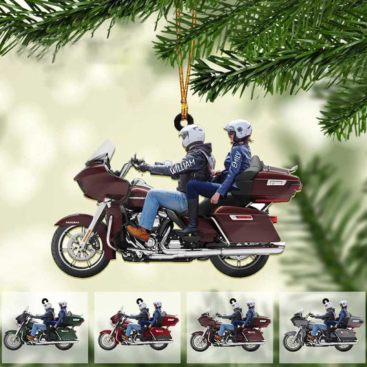 2024 New Release Personalized Biker Couple Ultra Limited Motorcycle Ornament SO0786