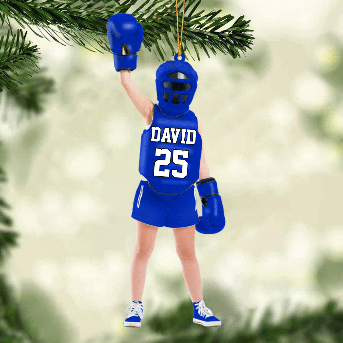 Personalized Girl Version Boxer Christmas Ornament - Great Gift Idea For Boxing Lovers/Boxers OO3855