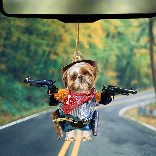 Shih Tzu Hanging Ornament Dog Ornament Dog Lover Gift OO0685