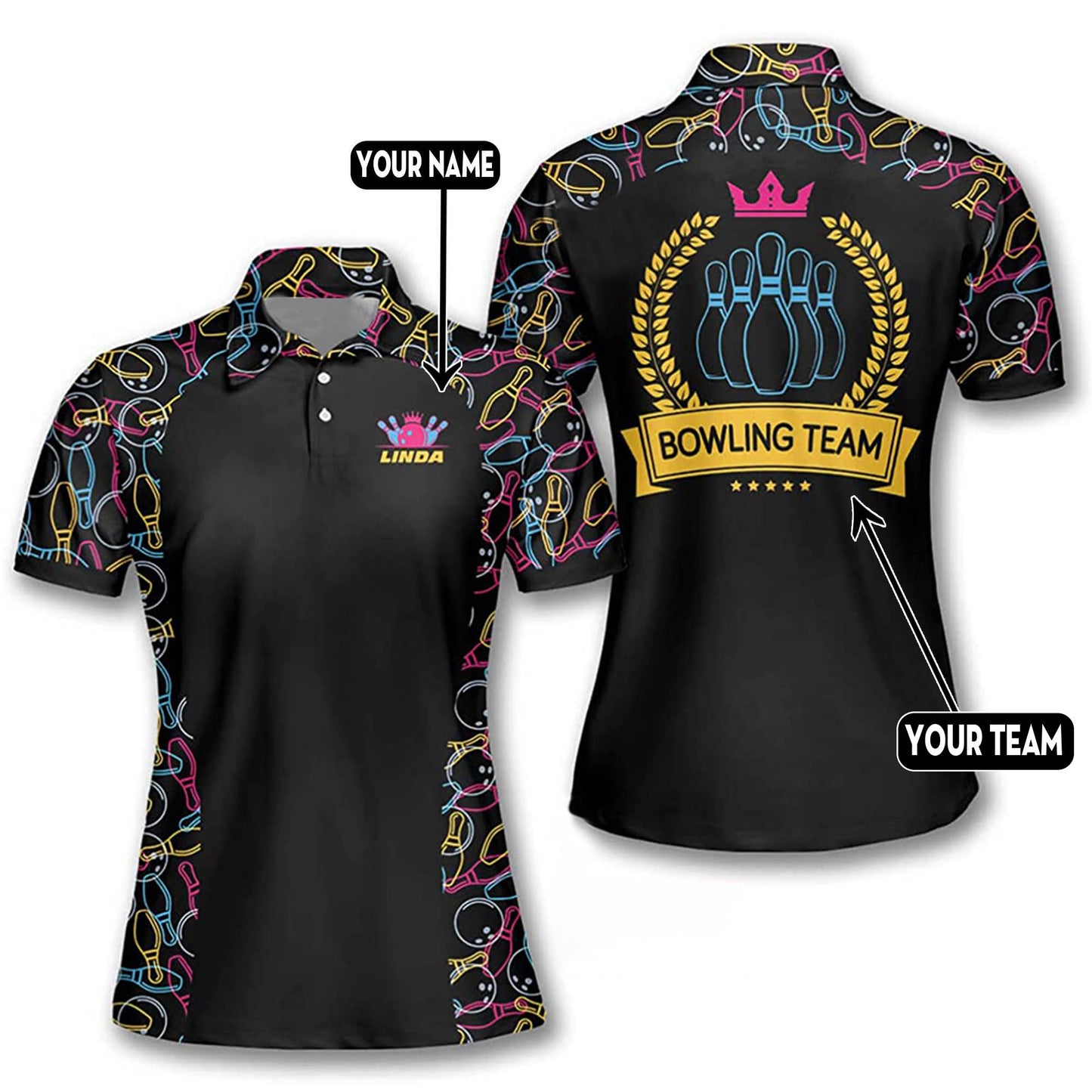 Custom Bowling Shirts For Women BW0012