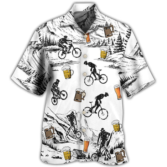 Beer I Like Beer And Moutain Bikes Hawaiian Shirt Men Women HO5320