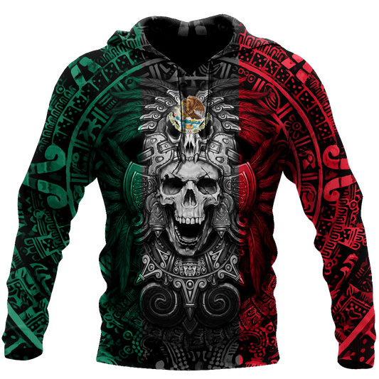 Mexican Aztec Warrior Hoodie, Aztec Men Hoodie, Mexico Aztec Women Hoodie, Aztec Lovers Hoodie SO0471