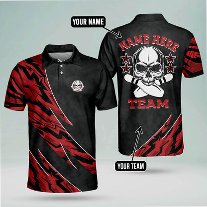 Crazy Skull Bowling Shirts Unisex BM0073