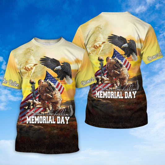 Honor The Fallen Memorial Day T Shirt 11 September Shirt Tendpins TO1399