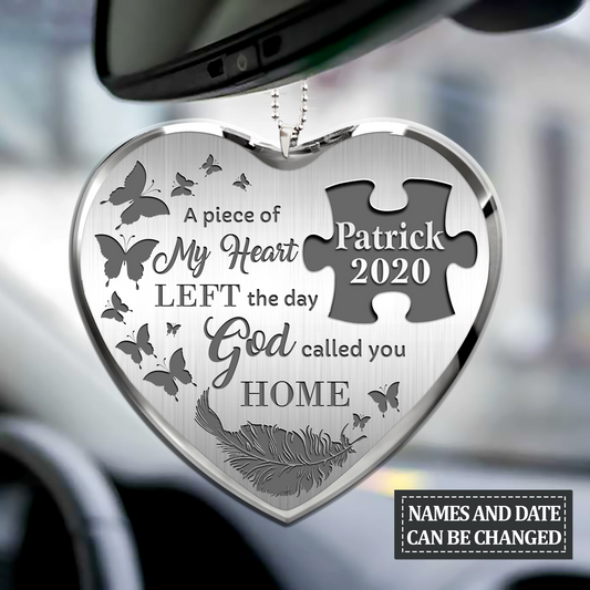 Personalized Memorial Car Hanging Ornament The Day God Called You Ornament For Auto OO0096