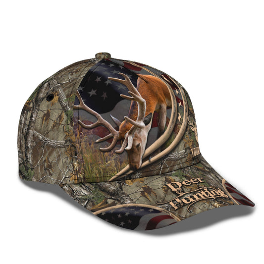 3D Classic Cap Deer Hunting Personalized Name Cap 70 Tendpins CA2028