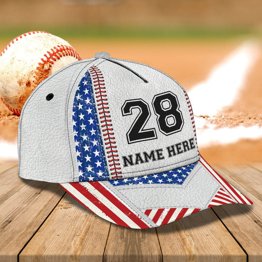 3D Classic Cap Baseball Personalized Name Cap 3 Tendpins CA0576