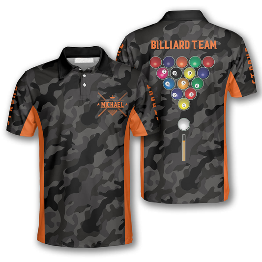 Tendpins Camouflage Billiard Personalized 3D Unisex Shirt BIA0464