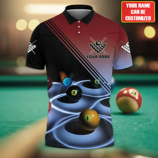 Tendpins Billiard Personalized Name 3D Unisex Shirt BIA0468