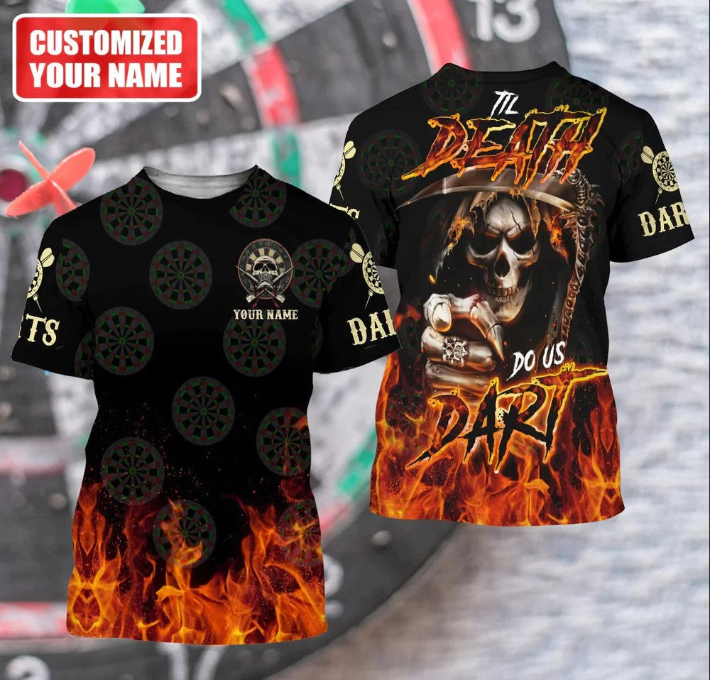 Tendpins Dart Personalized 3D All Over Printed Fire Reaper Darts Shirt DMA0430