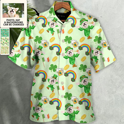 St Patrick's Day Love The Day Went Custom Photo - Hawaiian Shirt - Personalized Photo Gifts PO0167