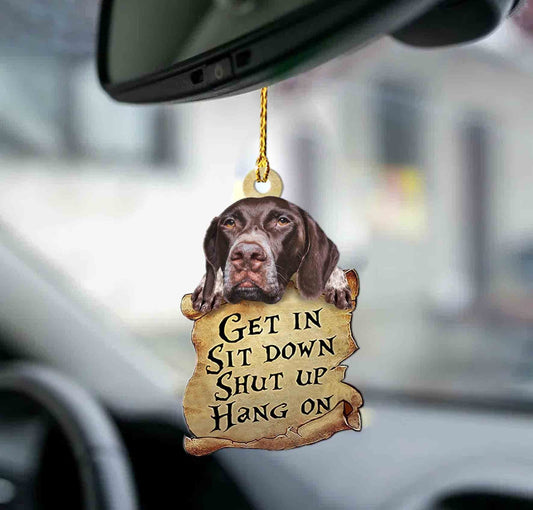 German Shorthaired Pointer get in GSP lover dog moms two sided ornament OO0195