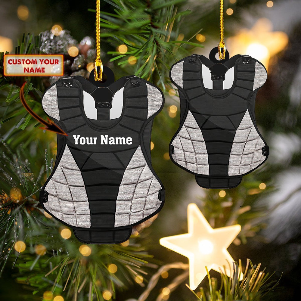 Baseball Chest Protector Ornament - Christmas Gift for Baseball Player OO1820