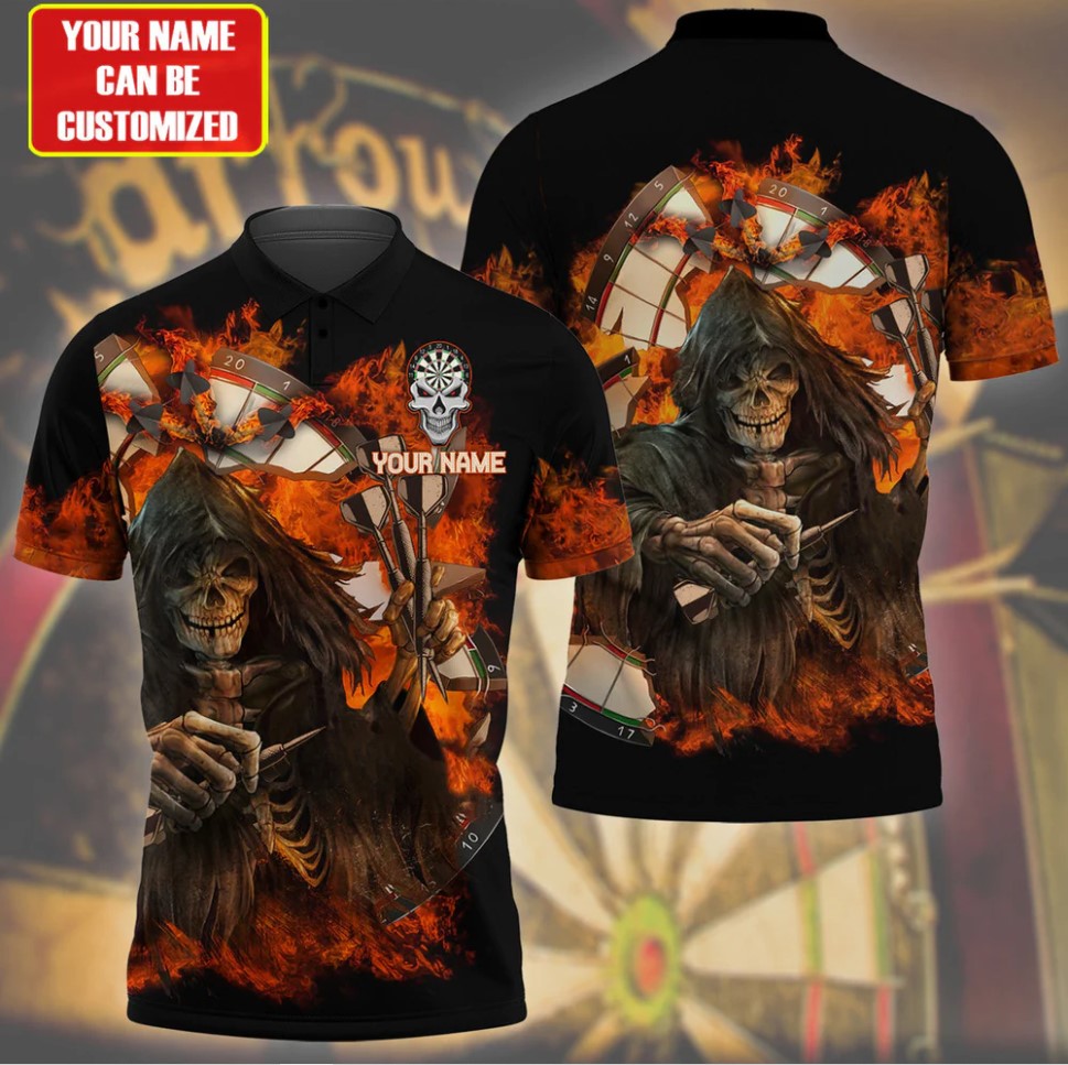 Tendpins Dart Personalized 3D All Over Printed Fire Reaper Shirt DMA0410