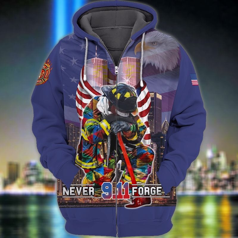 Tendpins Firefighter Custom Shirt Never Forget 9-11 All Gave Some Some Gave All Personalized Gift TO3279