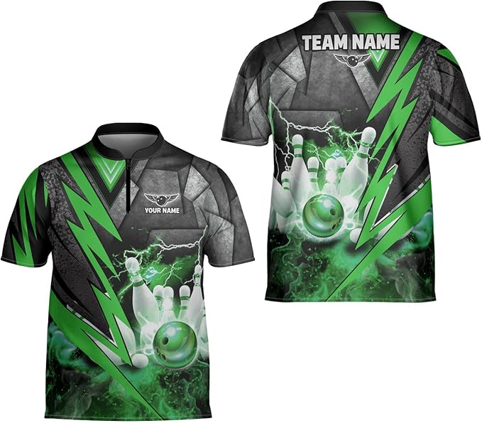 Custom Flame Bowling Jersey Shirt For Men, Custom Flame Bowling Team Shirt BZ0186