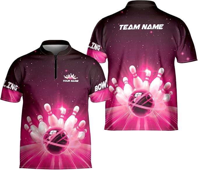 Custom Team Blue Bowling Jerseys Shirt For Men And Women, Custom Bowling Shirt BZ0072