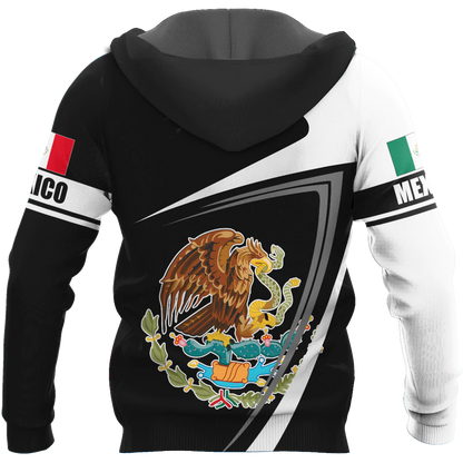 Custom Name 3D All Over Printed Mexico Hoodie, Mexican Hoodie, Mexico Gifts SO0442