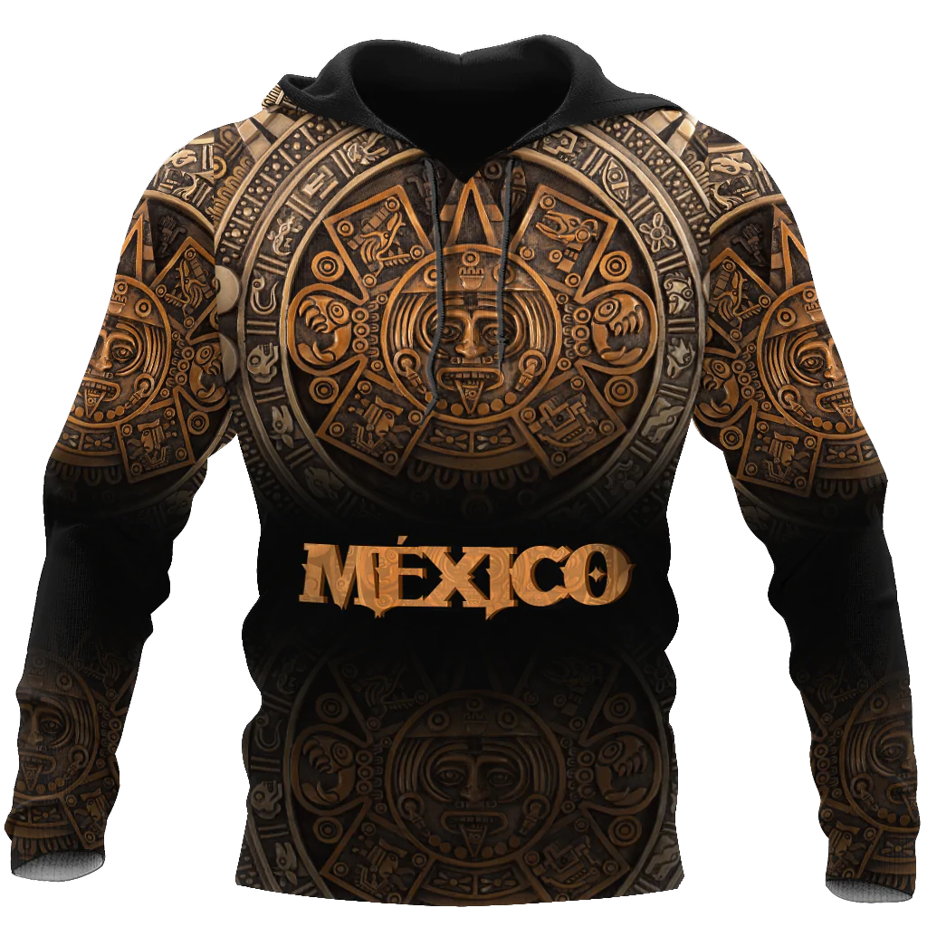 Mexican Aztec Warrior Hoodie, Aztec Men Hoodie, Mexico Aztec Women Hoodie, Aztec Lovers Hoodie SO0471