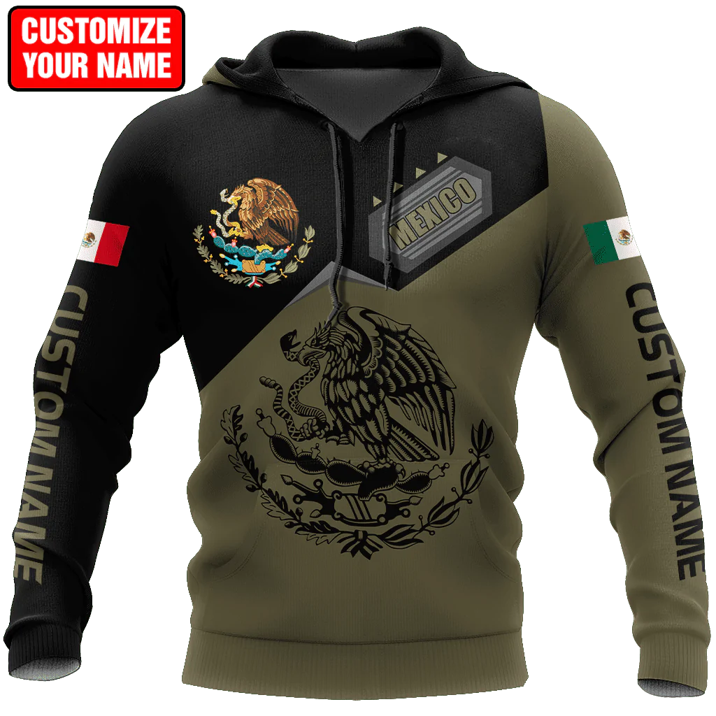 Custom Mexico Smoke Line Hoodie, 3D Full Printed Mexico Hoodie SO0416