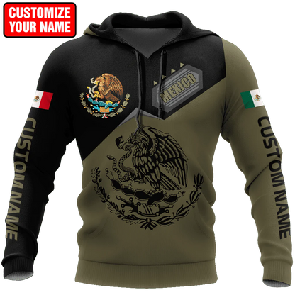 Custom Mexico Smoke Line Hoodie, 3D Full Printed Mexico Hoodie SO0416