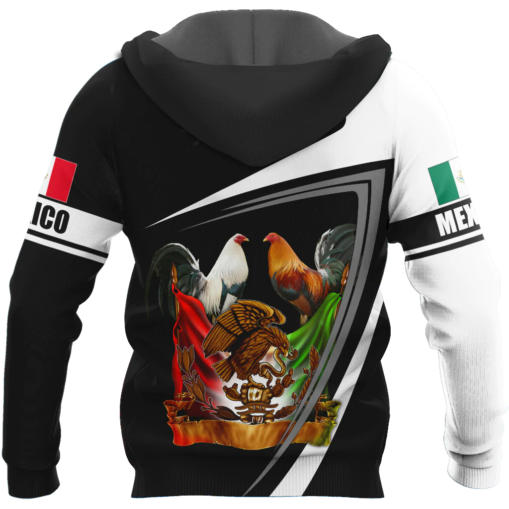 Personalized Rooster Mexico Hoodie, Chicken Mexican Hoodies, Mexico Hoodies, Rooster Lover Gift SO0413