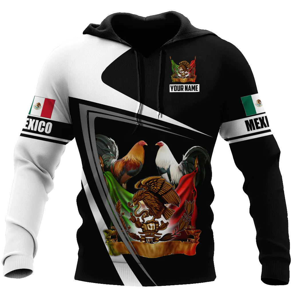 Personalized Rooster Mexico Hoodie, Chicken Mexican Hoodies, Mexico Hoodies, Rooster Lover Gift SO0413