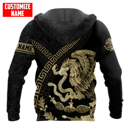 Custom Name 3D All Over Printed Mexico Hoodie, Mexican Hoodie, Mexico Gifts SO0442