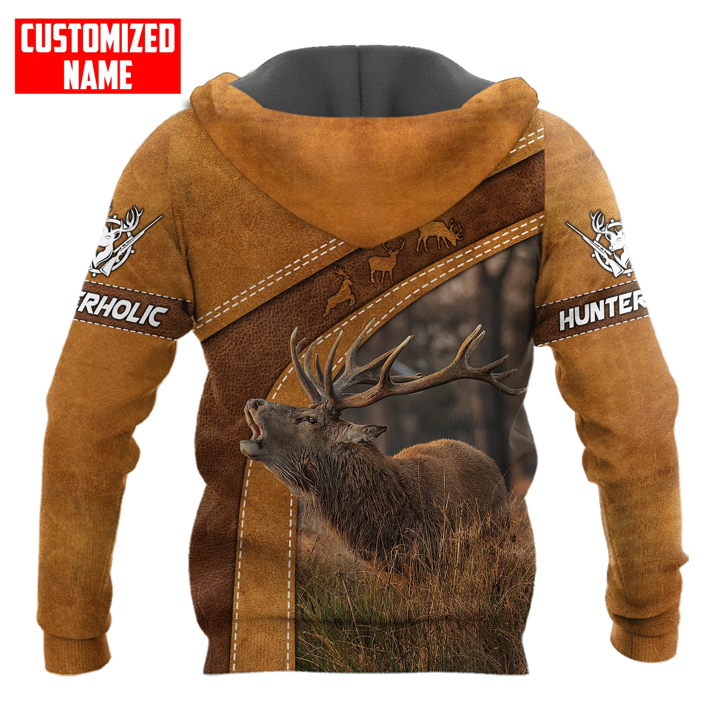 Hunterholic Hoodie Deer Hunting Hoodie 3D Print For Men, Hunting Husband Gift, Hunting Lover Outfit, Hunter Hoodie Premium SO0507