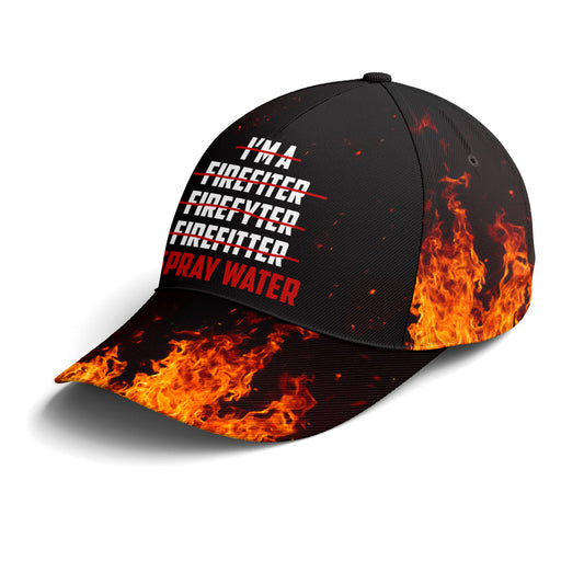 Funny Firefighter Spray Water Baseball Cap Tendpins CO0168