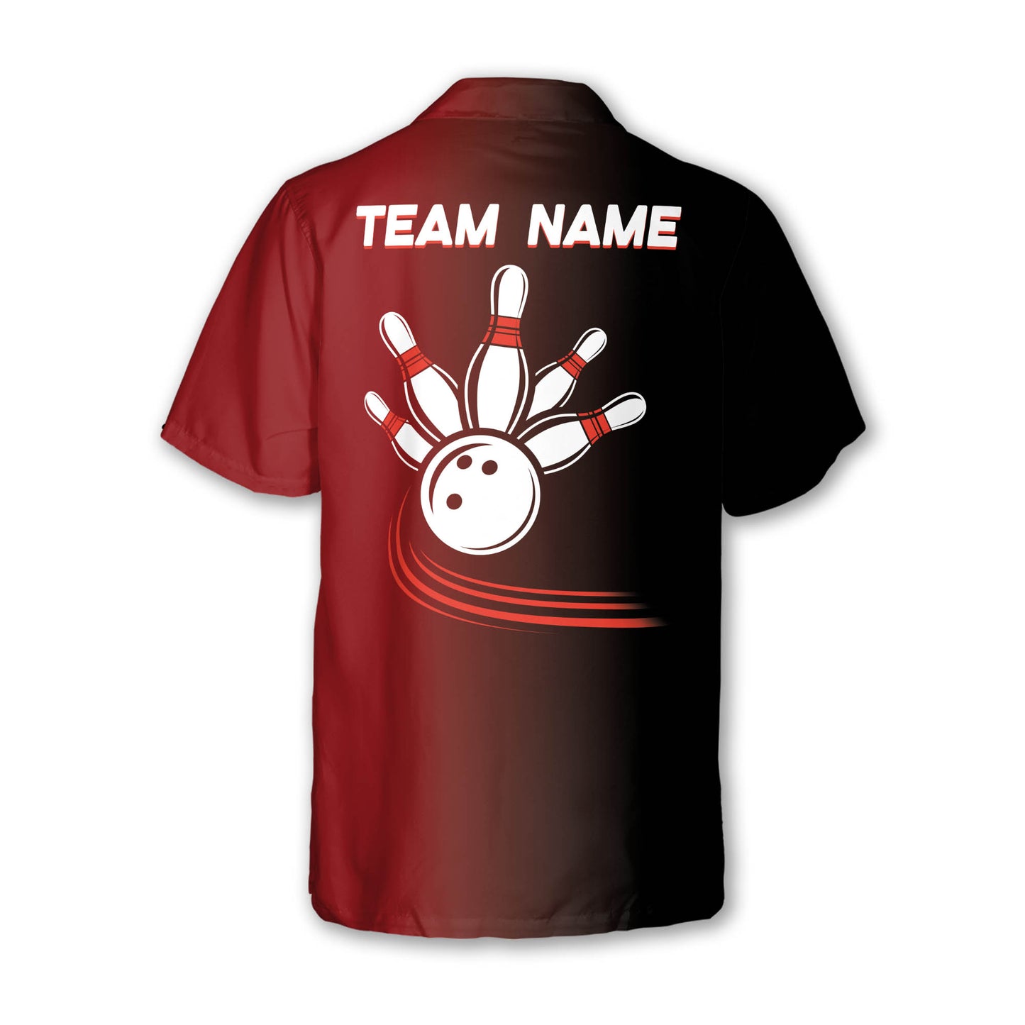 Custom Red Flame Bowling Hawaiian Shirt For Men, Custom Flame Bowling Team Shirts BE0028