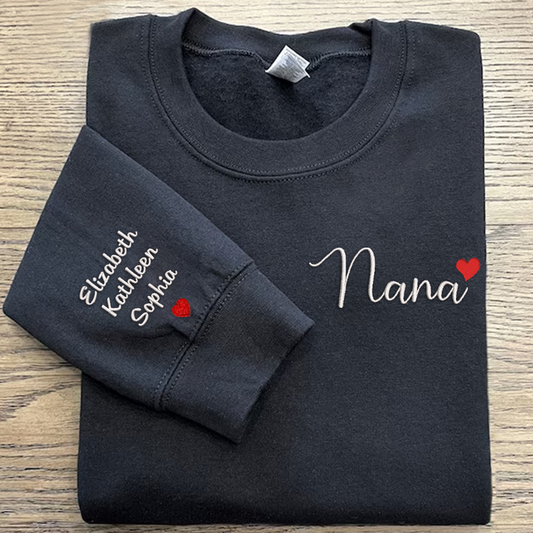 Family Best Gifts For Valentines Birthday Gift For Family Embroidered Sweatshirt SO0639