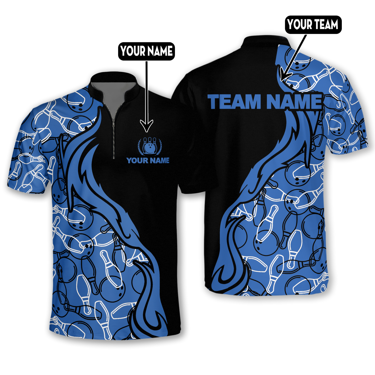 Custom Bowling Jersey For Team BO0031