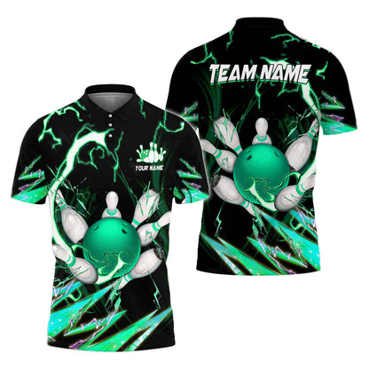 Custom Flame Bowling Polo Team Shirts BO0096